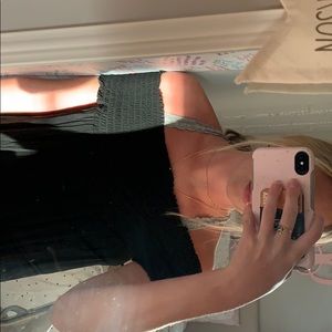 Black off the shoulder top